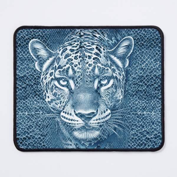 Item preview, Blue Tiger Snake Skin Abstract Art designed and sold by GRFORA.