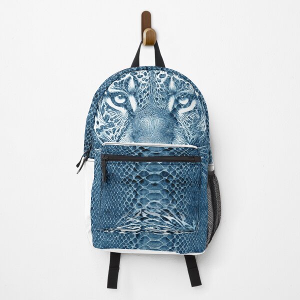 Item preview, Blue Tiger Snake Skin Abstract Art designed and sold by GRFORA.