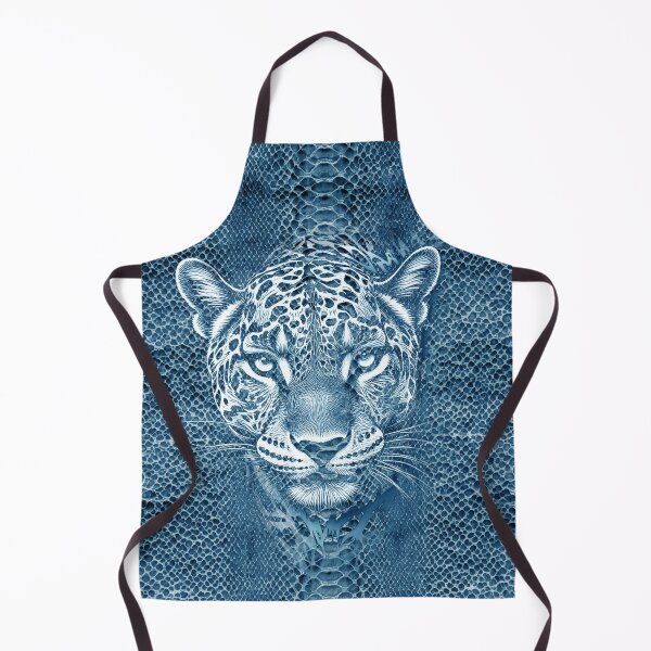 Item preview, Blue Tiger Snake Skin Abstract Art designed and sold by GRFORA.