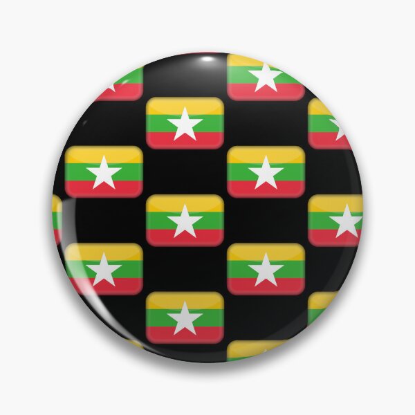 Artikelvorschau, Myanmar 3D-Flagge – Design zum Stolz auf Myanmar entworfen und verkauft von yazdogs.