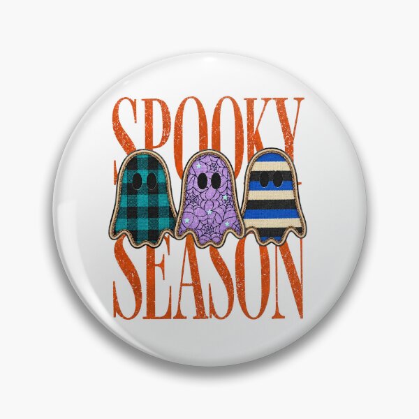 Item preview, Three Cute Patterned Ghosts Spooky Season Halloween Vintage Graphic designed and sold by Derekquie.
