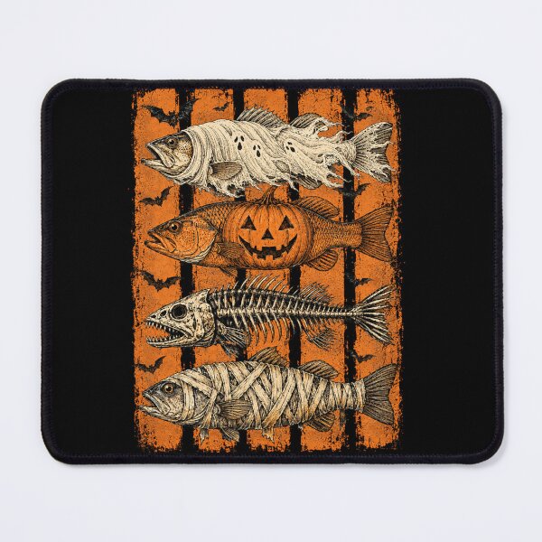 Item preview, Halloween Fishing Spooky Angler Fish Skeleton Pumpkin Gift designed and sold by RileyAngelaShop.
