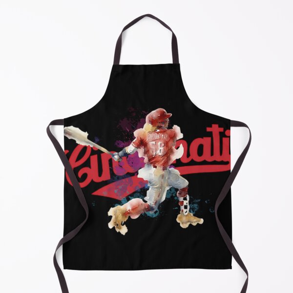 Item preview, Watercolor Baseball Player Arroyo Cincinnati Spirit designed and sold by alexandrealekh.