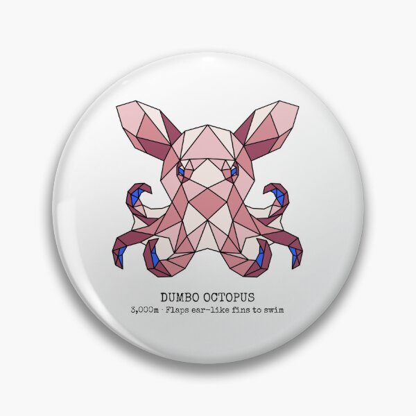 Item preview, Geometric Dumbo Octopus designed and sold by AnimalsKnowAll.