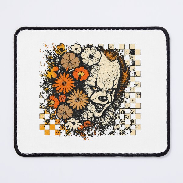 Item preview, Penny-wise The Dancing Clown Retro Floral Checkerboard designed and sold by Derekquie.