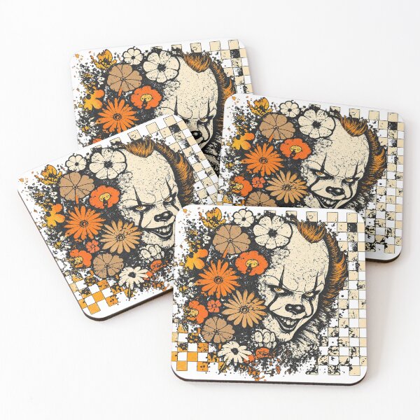 Item preview, Penny-wise The Dancing Clown Retro Floral Checkerboard designed and sold by Derekquie.