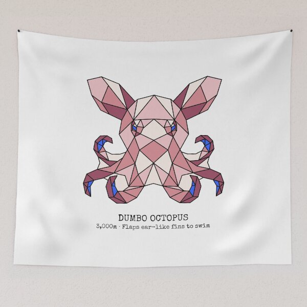 Item preview, Geometric Dumbo Octopus designed and sold by AnimalsKnowAll.