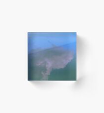 the reflection of the cloud Acrylic Block