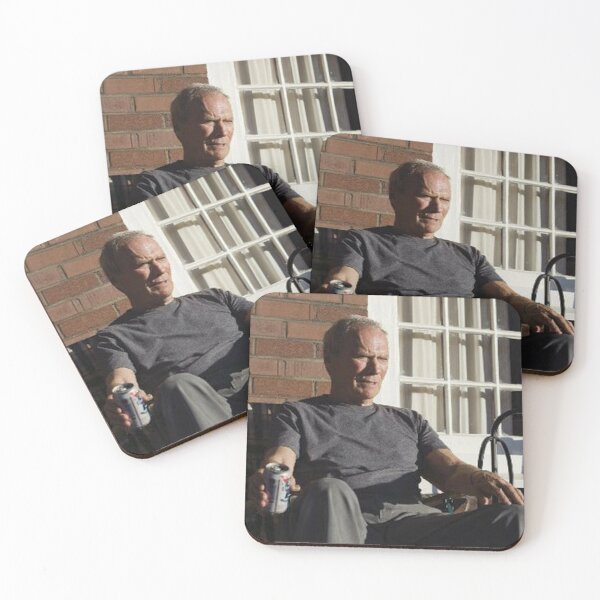 Item preview, Clint Actor Eastwood drinking beer designed and sold by directhoverbo.