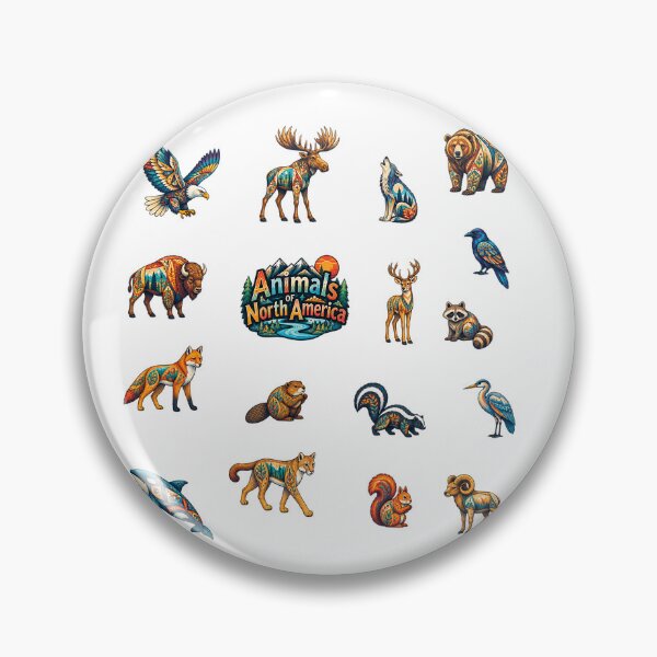 Item preview, Animals of North America - Sticker Set designed and sold by sabantha.