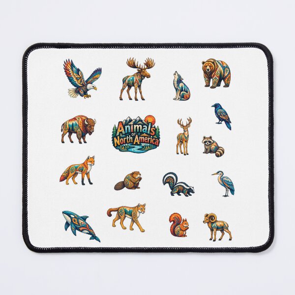 Item preview, Animals of North America - Sticker Set designed and sold by sabantha.