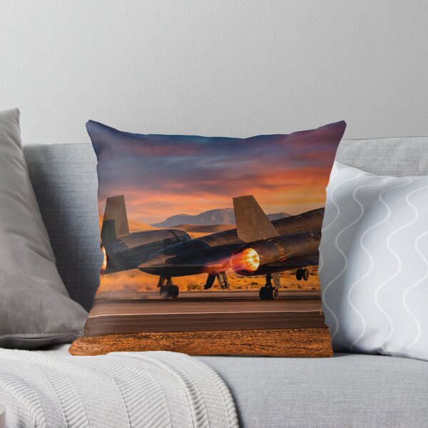 Item preview, SR-71 Blackbird Afterburner Desert Takeoff Illustration designed and sold by Airpower Art.