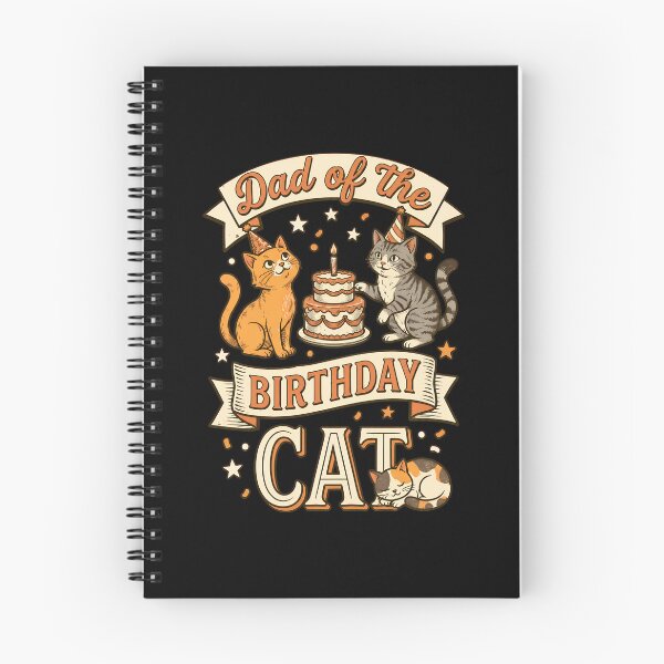 Item preview, Dad of the Birthday Cat Retro Party Celebration designed and sold by Dmo3HarkoArt.