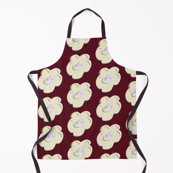 Aperçu de l'œuvre Retro Daisy Pattern Scandi Folk - Espresso Dark Caramel créée et vendue par CaramelCo.