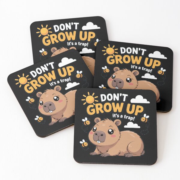Item preview, Don't Grow Up It's A Trap — Cute Sunflower Kawaii Design designed and sold by LoFizzy.