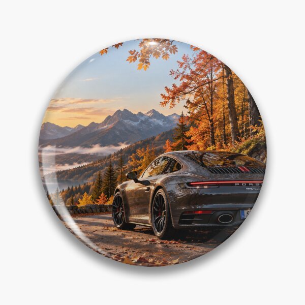 Item preview, Sports Car Mountain Road Autumn Scenic Landscape designed and sold by SayMaria.