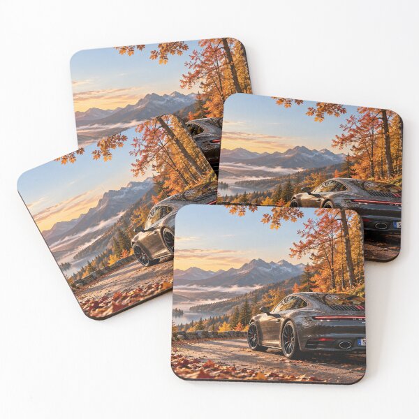 Item preview, Sports Car Mountain Road Autumn Scenic Landscape designed and sold by SayMaria.