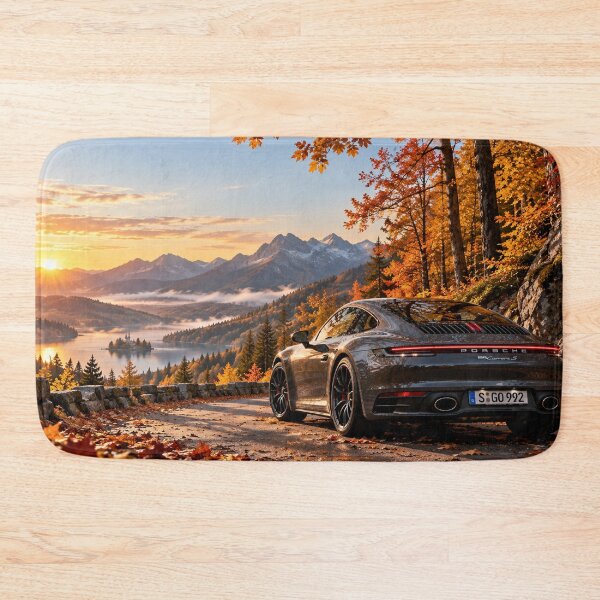 Item preview, Sports Car Mountain Road Autumn Scenic Landscape designed and sold by SayMaria.