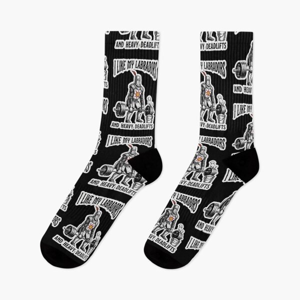 Artikelvorschau, Labrador Knight Heavy Deadlift Vintage Print entworfen und verkauft von Flying Doggo.