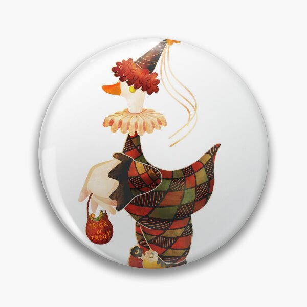 Item preview, Clown goose halloween trick or treat vintage spooky cute costume designed and sold by natinart.