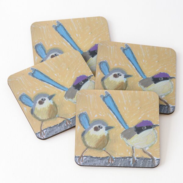 Item preview, Purple-crowned Fairywrens designed and sold by woodland-towers.