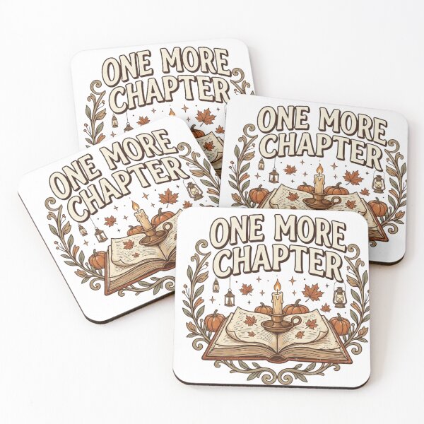 Item preview, One More Chapter - Cozy Autumn Bookworm & Fall Reading Aesthetic designed and sold by MaafiaArtsThai.