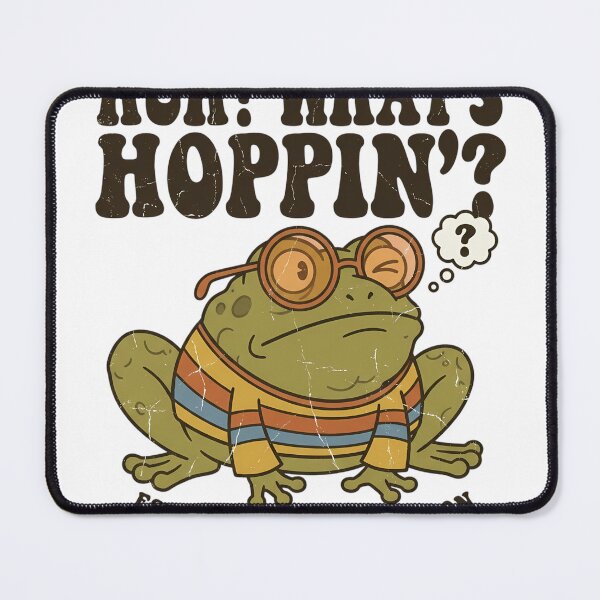 Item preview, Huh? What's Hoppin'? Funny Retro Frog Illustration designed and sold by iwzzuel.