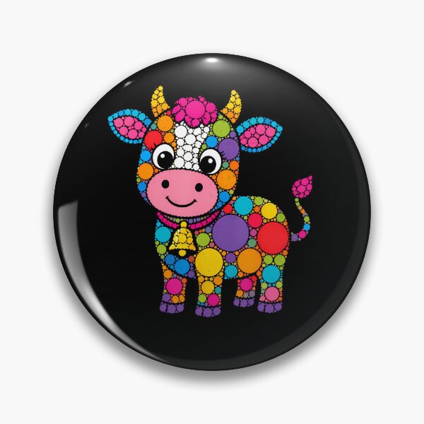 Item preview, Colorful Polka Dot Cow School Teacher Design designed and sold by snailslowdance.