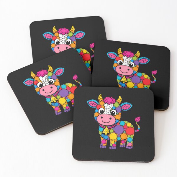 Item preview, Colorful Polka Dot Cow School Teacher Design designed and sold by snailslowdance.