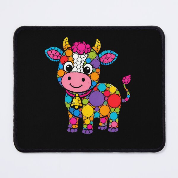 Item preview, Colorful Polka Dot Cow School Teacher Design designed and sold by snailslowdance.