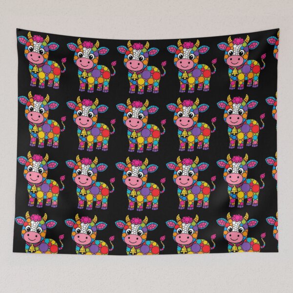 Item preview, Colorful Polka Dot Cow School Teacher Design designed and sold by snailslowdance.