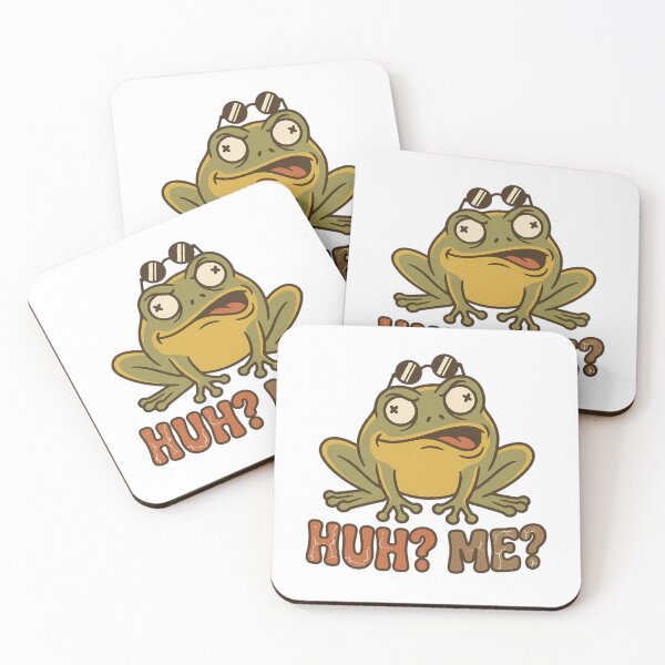 Item preview, Huh Me Funny Sarcastic Frog Retro Cartoon designed and sold by iwzzuel.