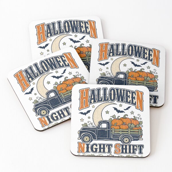Item preview, Halloween Night Shift Vintage Pumpkin Truck designed and sold by Zenith Design.
