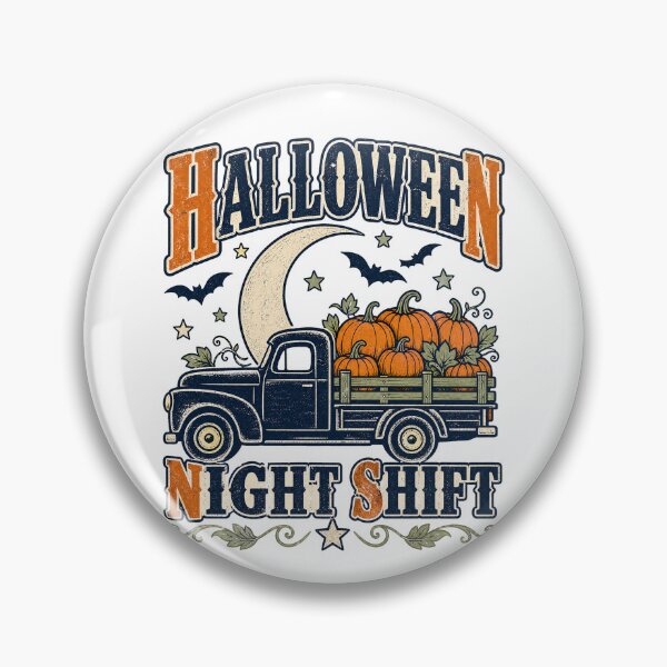 Item preview, Halloween Night Shift Vintage Pumpkin Truck designed and sold by Zenith Design.