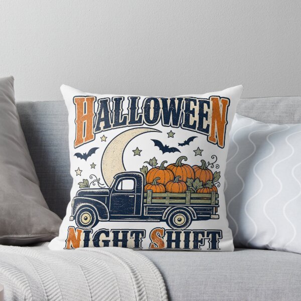 Item preview, Halloween Night Shift Vintage Pumpkin Truck designed and sold by Zenith Design.