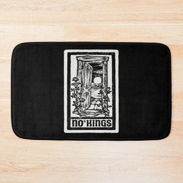 Item preview, No Kings Block Print Vintage Guillotine Roses designed and sold by AubreeWu.