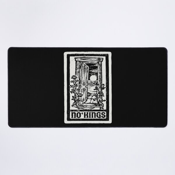 Item preview, No Kings Block Print Vintage Guillotine Roses designed and sold by AubreeWu.