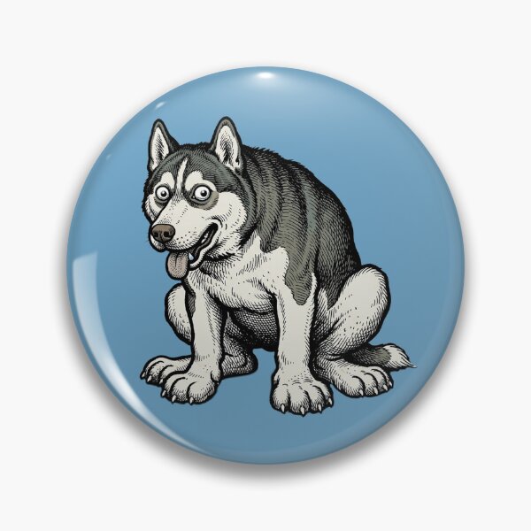 Item preview, The Tundra Maniac: Siberian Husky Art Print designed and sold by FreiherrPK.
