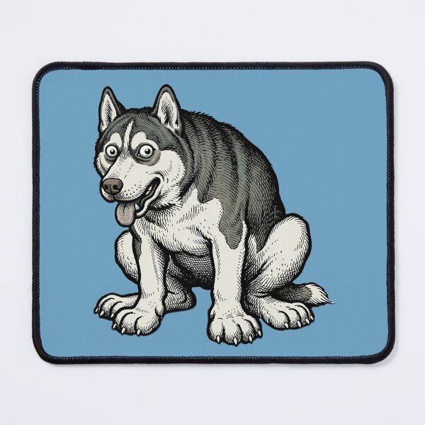 Item preview, The Tundra Maniac: Siberian Husky Art Print designed and sold by FreiherrPK.