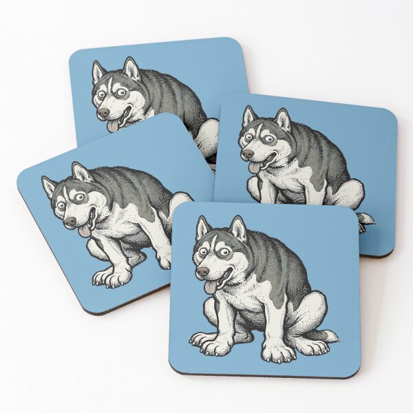 Item preview, The Tundra Maniac: Siberian Husky Art Print designed and sold by FreiherrPK.