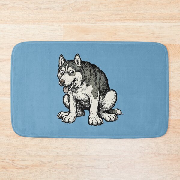 Item preview, The Tundra Maniac: Siberian Husky Art Print designed and sold by FreiherrPK.