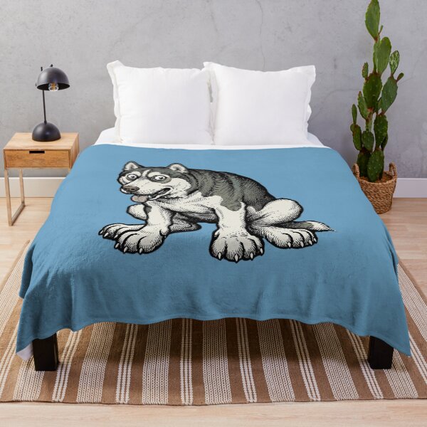 Item preview, The Tundra Maniac: Siberian Husky Art Print designed and sold by FreiherrPK.