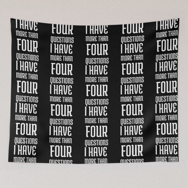 Item preview, Have More Than Four Questions designed and sold by HeidiVintageArt.