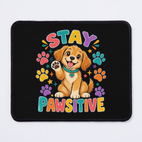 Item preview, Stay pawsitive puppy designed and sold by Side Quest Co..