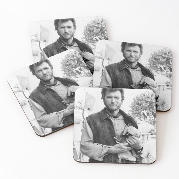 Item preview, Clint Actor Eastwood Holding Armadillo designed and sold by directhoverbo.