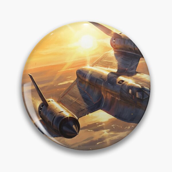 Artikelvorschau, Illustration der SR-71 Blackbird im Kurvenflug gegen die Sonne entworfen und verkauft von Airpower Art.