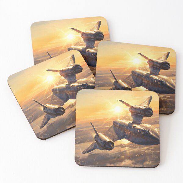 Item preview, SR-71 Blackbird Banking Into The Sun Illustration designed and sold by Airpower Art.