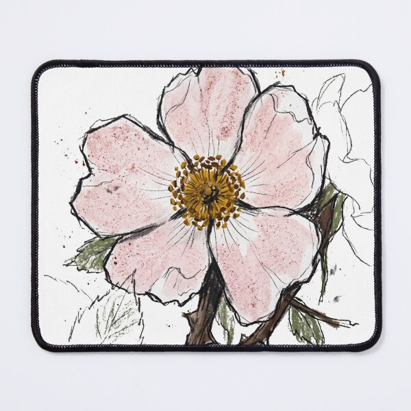 Item preview, The Hydrophobic Briar: Wild Dog Rose Rosa Canina Art Print designed and sold by FreiherrPK.