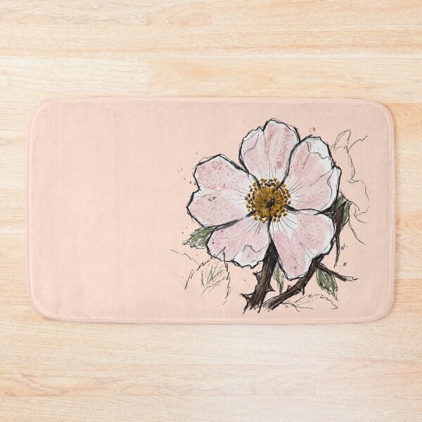 Item preview, The Hydrophobic Briar: Wild Dog Rose Rosa Canina Art Print designed and sold by FreiherrPK.