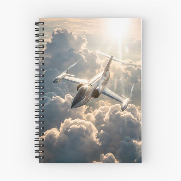 Item preview, F-104 Starfighter Sunlit Clouds Illustration designed and sold by Airpower Art.
